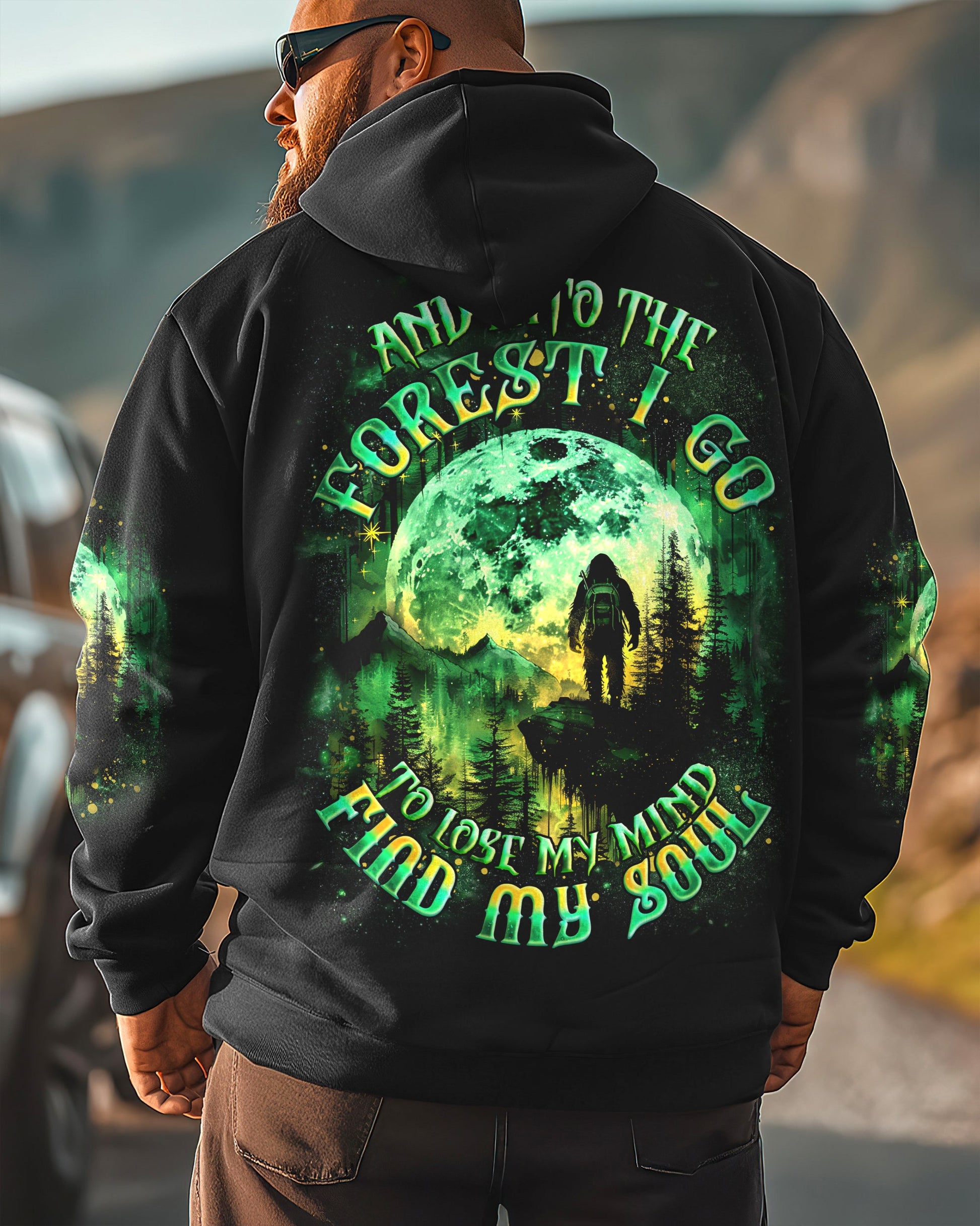 AND INTO THE FOREST I GO BIGFOOT ALL OVER PRINT - TYQY2301252