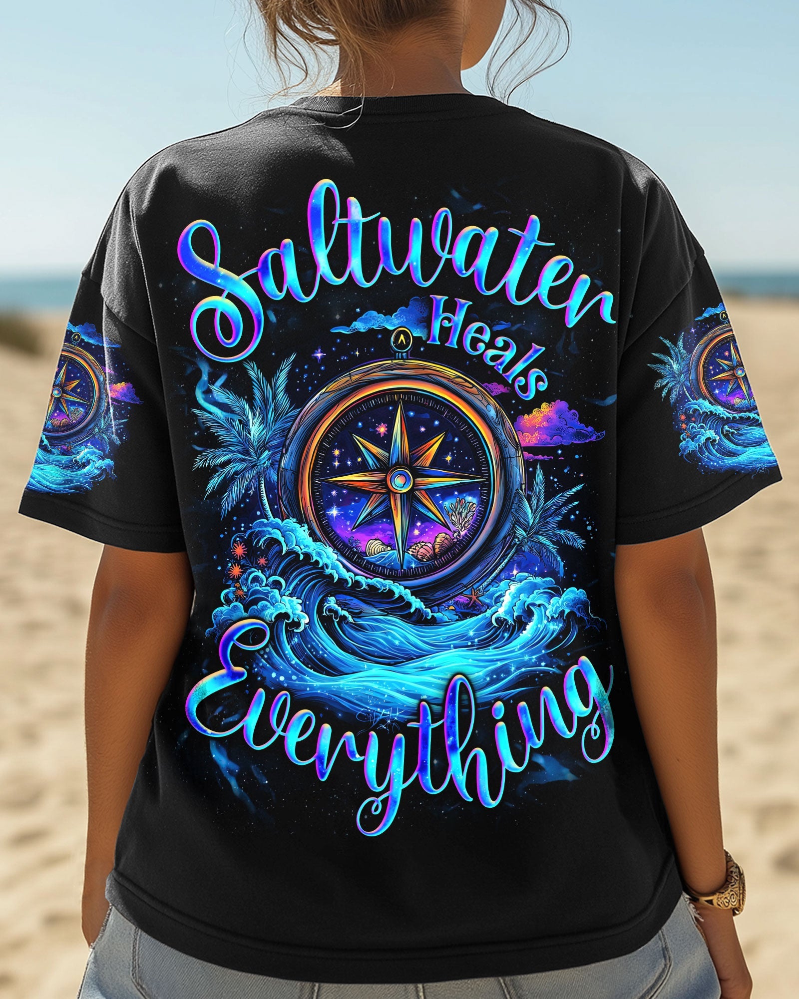 SALTWATER HEALS EVERYTHING COMPASS ALL OVER PRINT - TYQY2603252