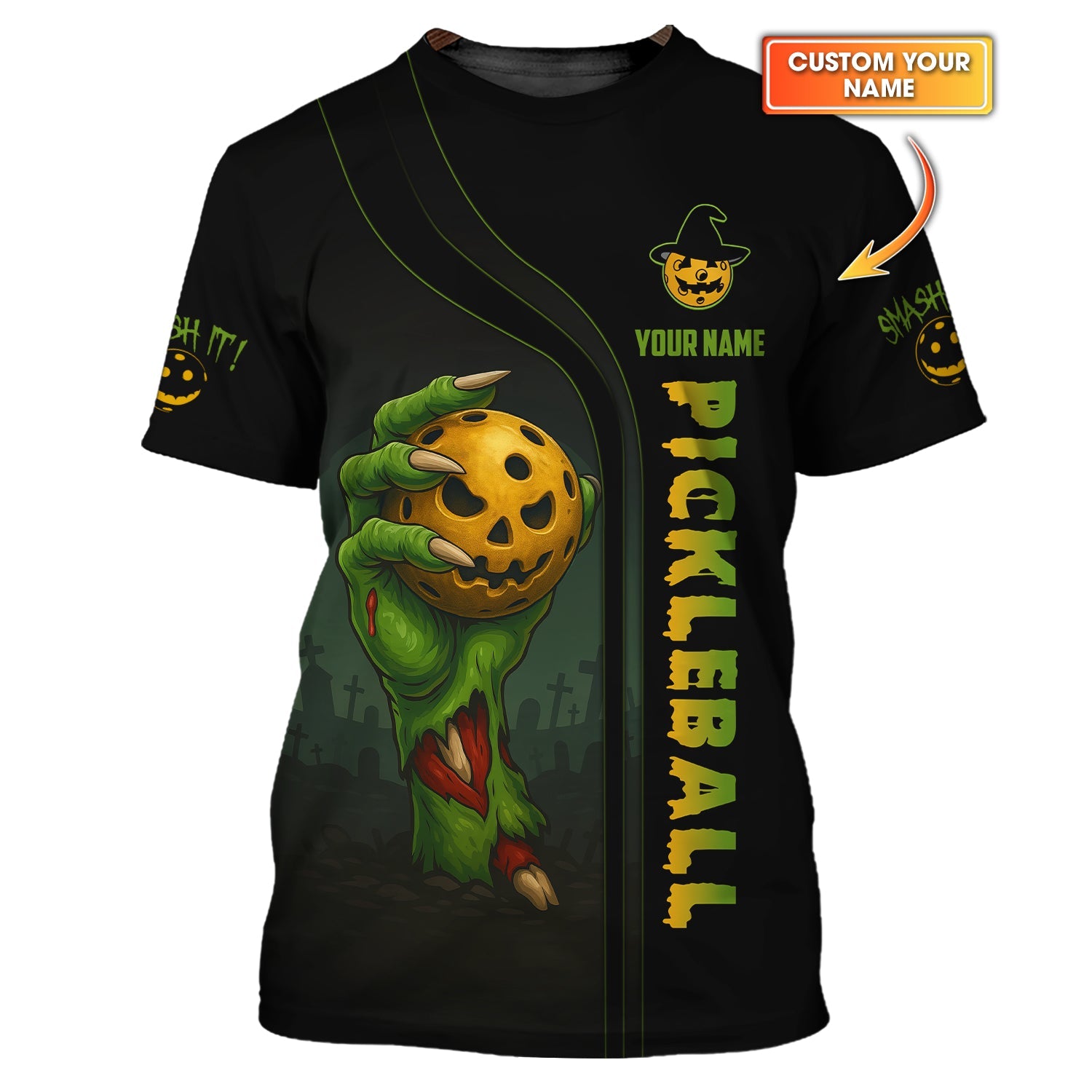 Personalized Pickleball Halloween Shirt, Funny Pickleball Shirts, Pickleball Lover Gifts