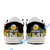 BlueJose Billiards Ball 9 Ink Art White Canvas Loafer Shoes