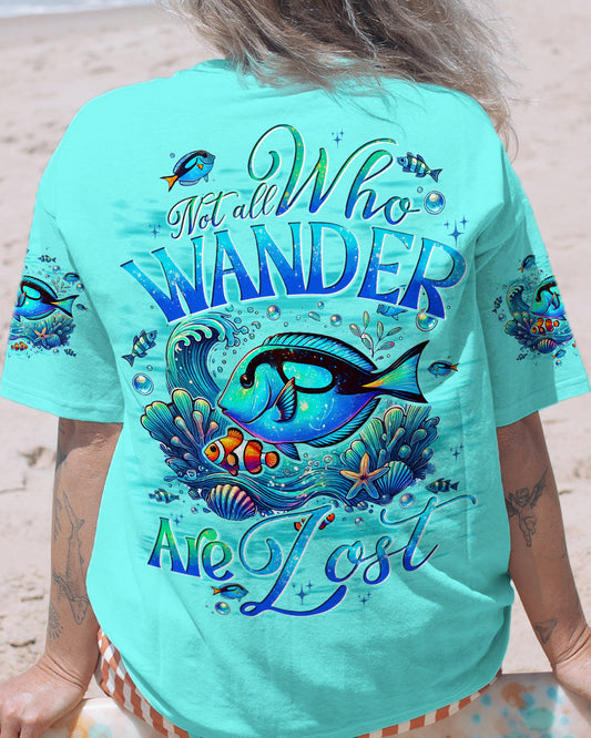 NOT ALL WHO WANDER ARE LOST FISH ALL OVER PRINT - TYTD0907241