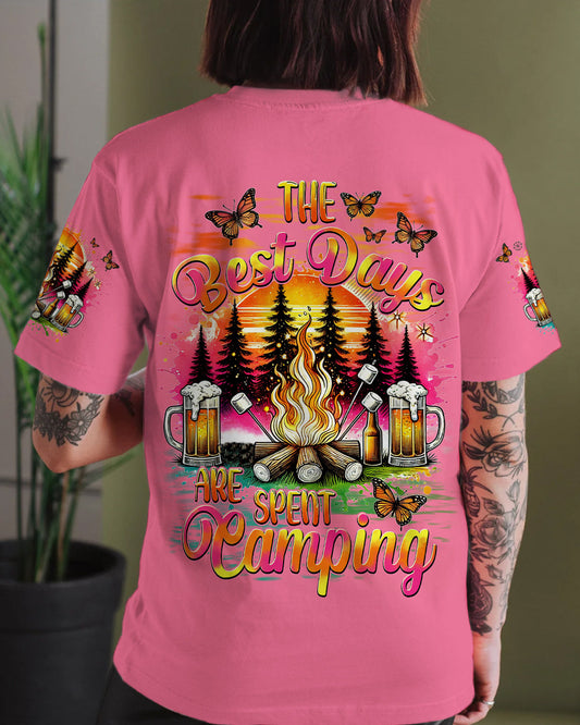 THE BEST DAYS ARE SPENT CAMPING ALL OVER PRINT - TYHI2207243