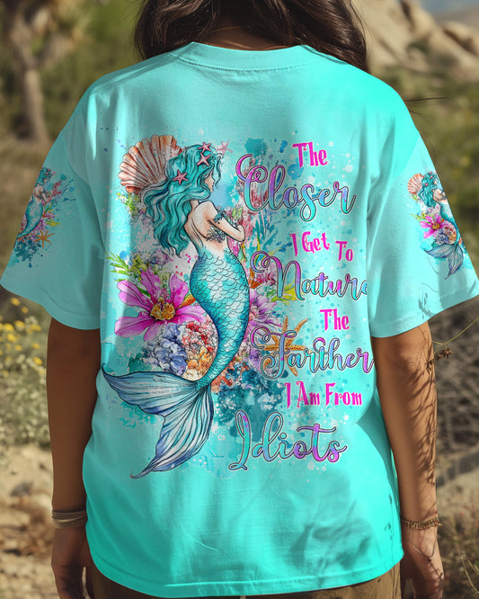 THE CLOSER I GET TO NATURE MERMAID ALL OVER PRINT - TYTD1308241