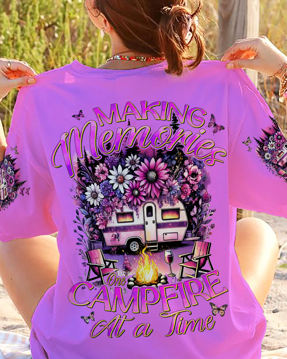 MAKING MEMORIES ONE CAMPFIRE AT A TIME ALL OVER PRINT - TYHI0407241