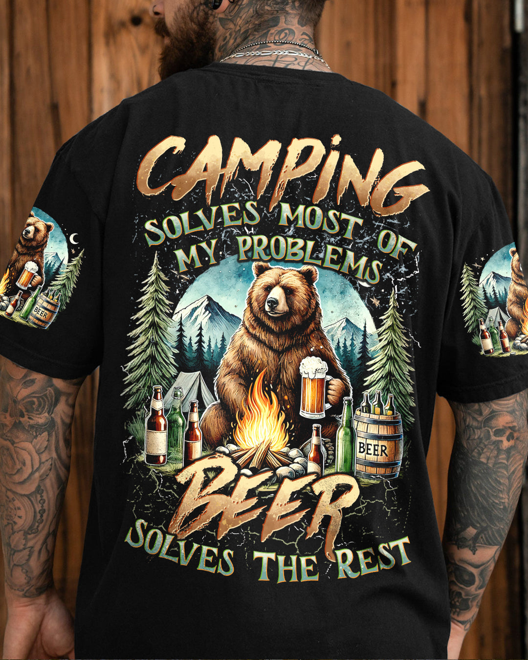 CAMPING SOLVES MOST OF MY PROBLEMS ALL OVER PRINT - TYTD2808241