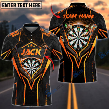 BlueJose Darts Thunder Personalized Name, Team Name Shirt (6 Colors)