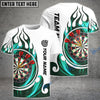 BlueJose Fire Blaster Darts Personalized Name, Team Name Shirt (4 Colors)