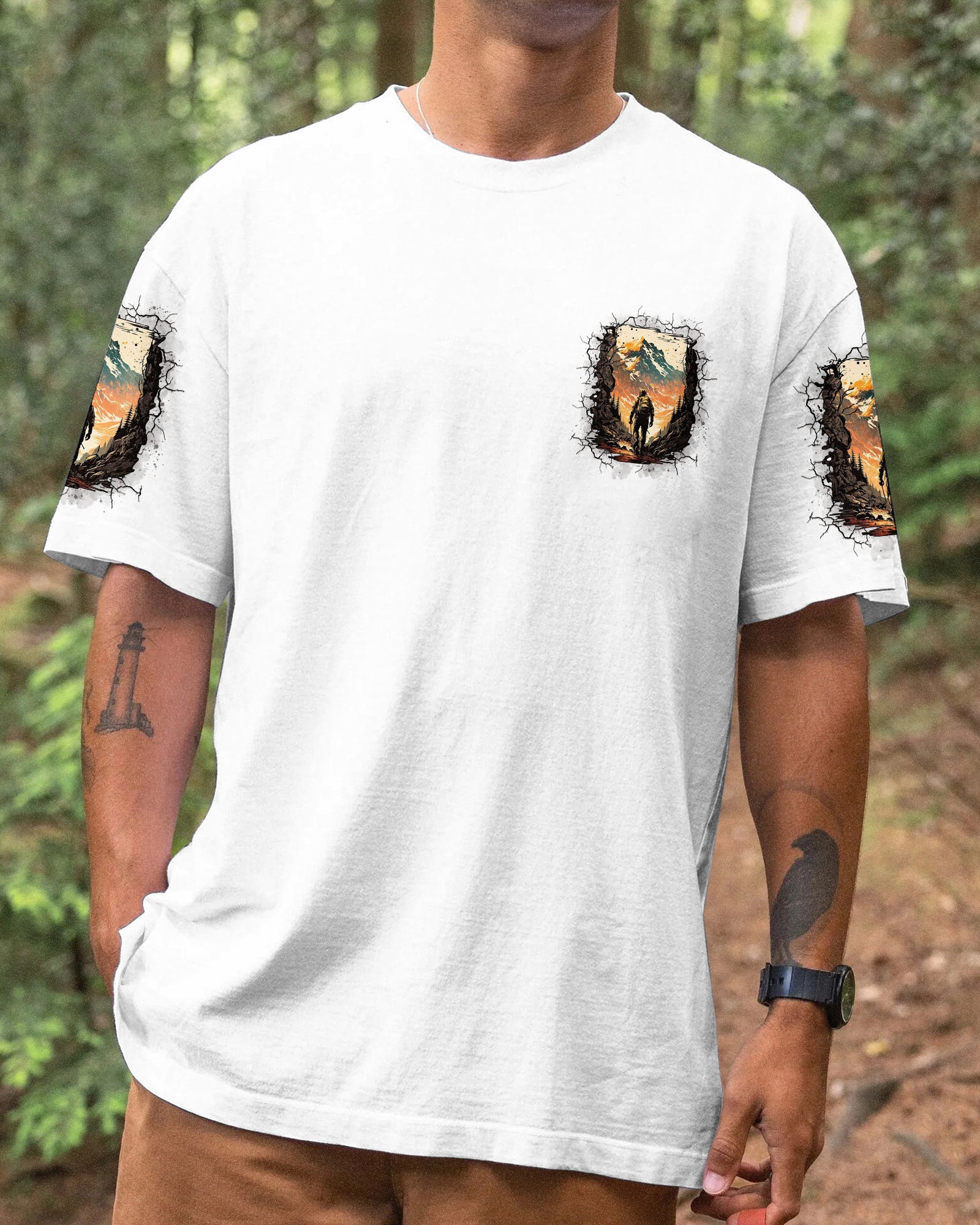 THE MOUNTAINS ARE CALLING ALL OVER PRINT - TYTD3007252