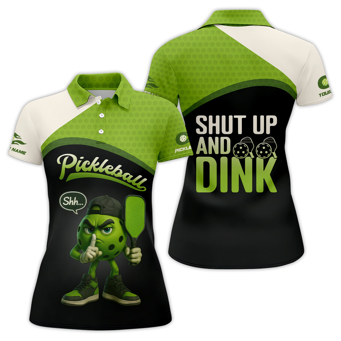Shut Up and Dink Pickleball Shirt, Custom Name Pickleball T Shirt, Pickleball Uniforms
