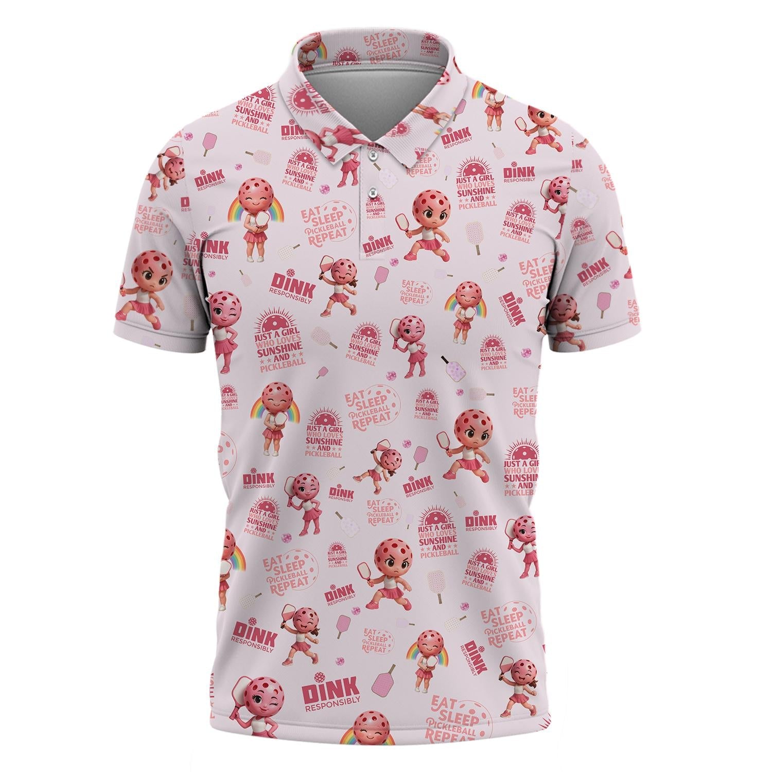 Eat Sleep Pickleball Repeat Shirt – Personalized Women’s Pickleball T-Shirt – Cute and Fun Pickleball Tee for Women Players & Gifts