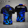 BlueJose Bowling And Pins Bling Dragon Customized Name 3D Shirt (4 Colors)