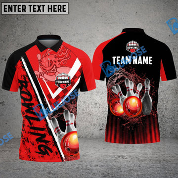 BlueJose Bowling And Pins Neighbor From Hell Customized Name 3D Shirt (5 Colors)