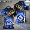 BlueJose Darts Flame Golden Premium Pattern Personalized Name, Team Name Shirt (4 Colors)