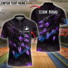 BlueJose Bowling And Pins Tiger Fire Pins Pattern Personalized Name Team Name 3d Shirt (4 Colors)
