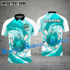 BlueJose Bowling and Pins Water Pattern Flame Customized Name, Team Name 3D Shirt (4 Colors)