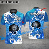 BlueJose Bowling And Pins Thunder Premium Impact Multicolor Customized Name 3D Shirt ( 4 Colors )