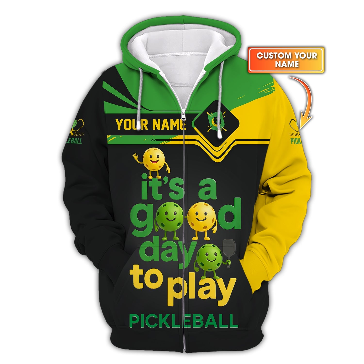 It’s a Good Day to Play Custom Polos, Funny Pickleball Gift for Men, Pickleball Custom Shirts