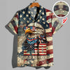 BlueJose America's 250 Years Anniversary Custom Name Hawaii Shirt Personalized Patriotic Gift