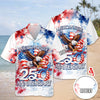 BlueJose Custom Name American Pride Patriotic 250th Anniversary Eagle 1776–2026 Hawaii Shirt