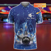BlueJose Bowling On Blue Fire Personalized Name 3D Shirt