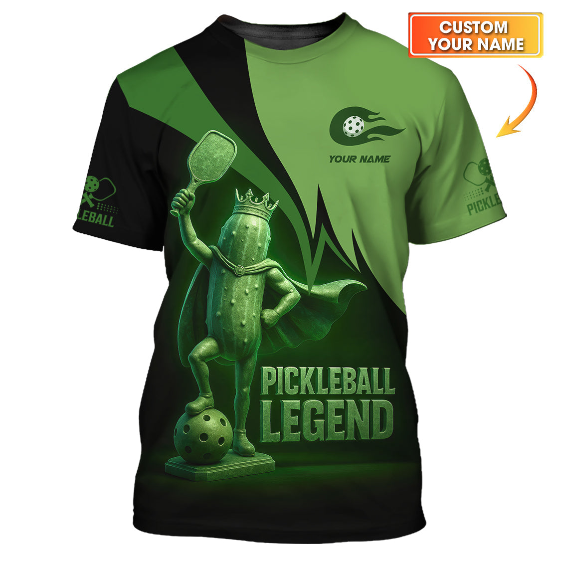 Pickleball Legend Custom Name Shirts, Funny Pickleball Men's Shirts, Pickleball Lover Gifts