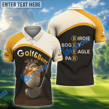 BlueJose Golf and Beer Funny Golf Shirt, Custom Name & Team Name 3D Shirts
