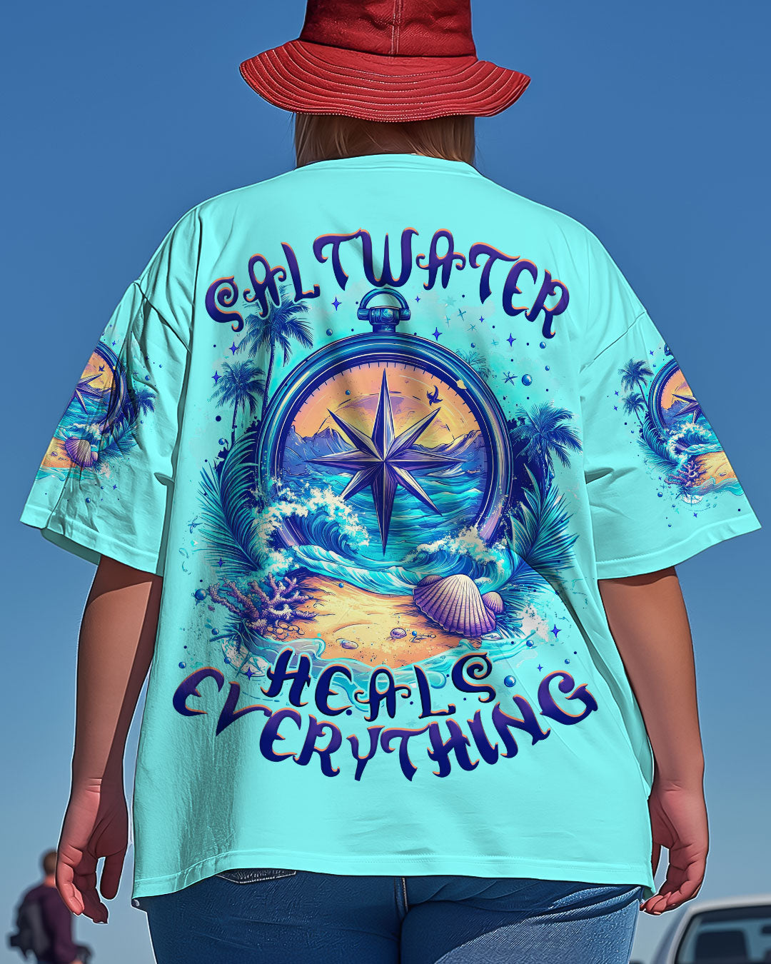 SALTWATER HEALS EVERYTHING COMPASS ALL OVER PRINT - TYTM0904252