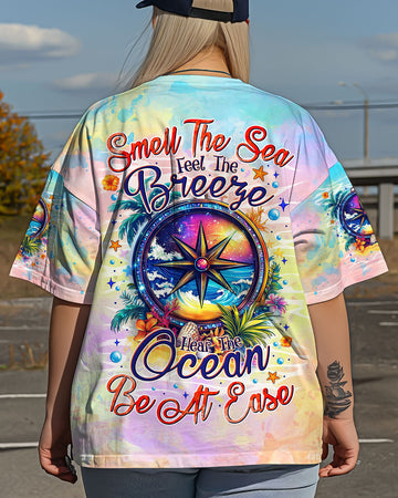 SMELL THE SEA FEEL THE BREEZE COMPASS ALL OVER PRINT - TYTM0804252