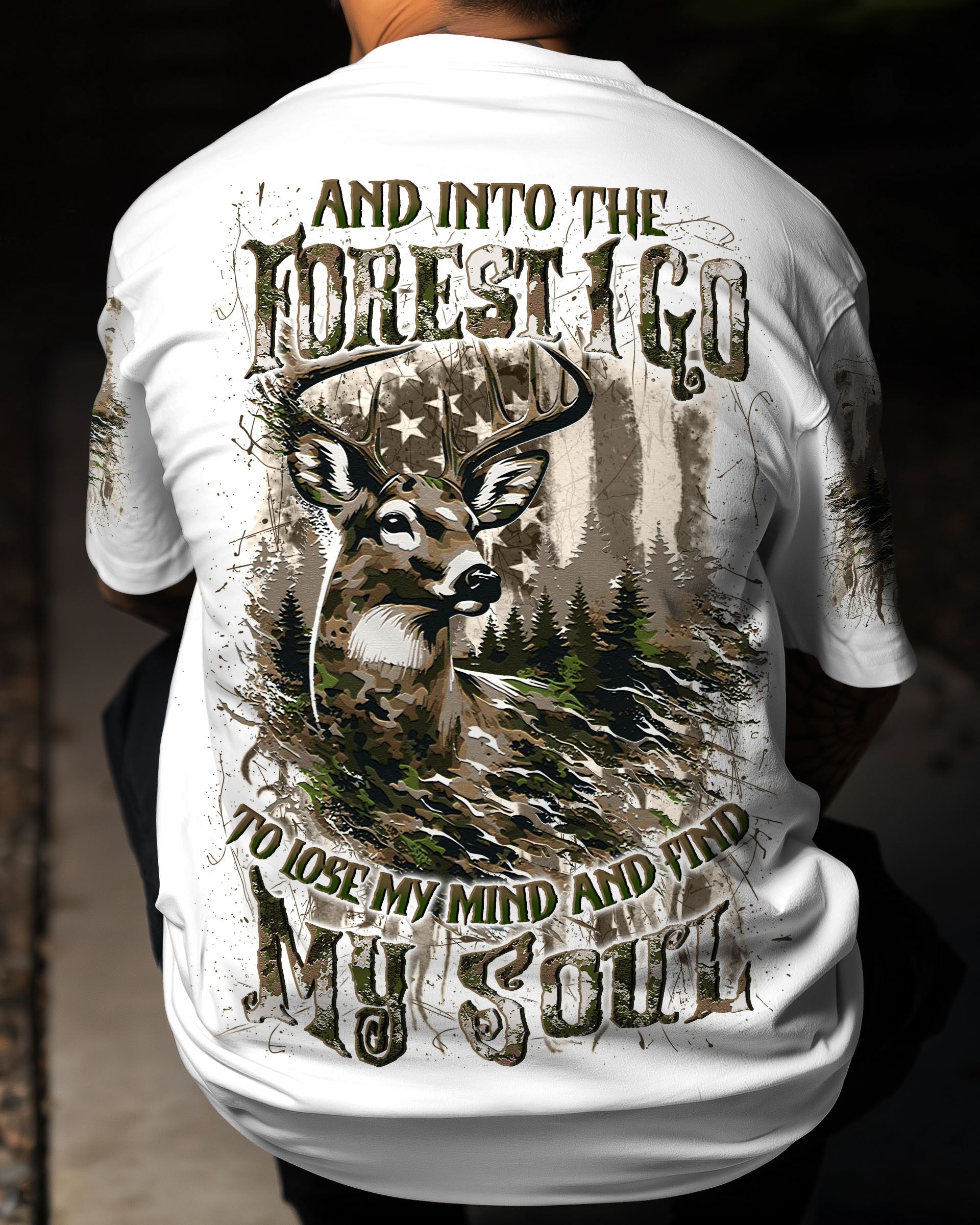 AND INTO THE FOREST I GO DEER ALL OVER PRINT - YHLN1509252