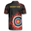 BlueJose On Fire Red Skull Personalized Name 3D Shirt