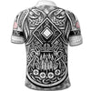 BlueJose Viking Style Polo Shirt - Raven And Drakkar