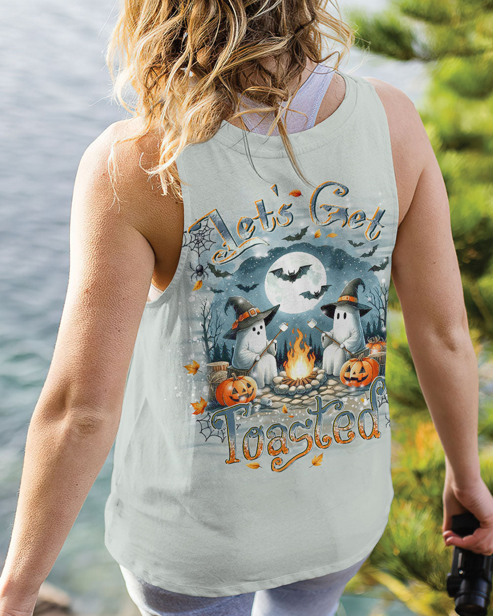 LET'S GET TOASTED BOOS HALLOWEEN ALL OVER PRINT - YHDU3008243