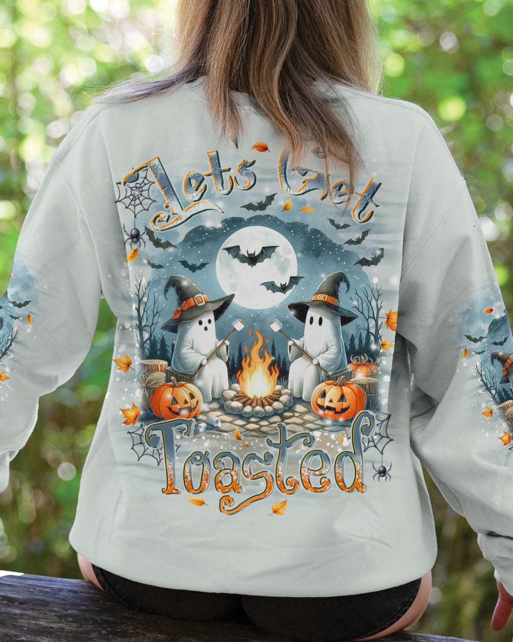 LET'S GET TOASTED BOOS HALLOWEEN ALL OVER PRINT - YHDU3008243