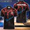 BlueJose Bowling And Pins Thunder Storm Pattern Customized Name 3D Shirt (4 Colors)