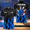 BlueJose Bowling And Pins Sword Legend Customized Name, Team Name 3D Shirt (4 Colors)