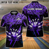 BlueJose Bowling And Pins Ink Pattern Customized Name 3D Shirt (5 Colors)