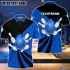BlueJose Personalized Name and Team Name Bowling and Pins Multicolor 3D Shirt