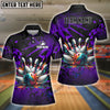 BlueJose Bowling And Pins Diamond Broken Customized Name 3D Shirt for Women (4 Colors)