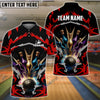 BlueJose Bowling Break Pins Pattern Customized Name 3D Shirt (4 Colors)