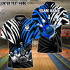 BlueJose Bowling And Pins Color Crown Pattern Customized Name 3D Shirt (4 Colors)