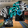 BlueJose Bowling And Pins Color Crown Pattern Customized Name 3D Shirt (4 Colors)