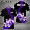 BlueJose Bowling Ball and Pins Break Personalized Name, Team Name 3D Shirt