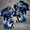 BlueJose Bowling And Pins Smoke Premium Customized Name 3D Shirt (4 Colors)