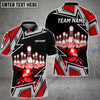 BlueJose Bowling And Pins Premium Super Customized Name 3D Shirt (4 Colors) Personalized Shirts For Bowling Players