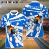 BlueJose Bowling And Pins Star Pattern Customized Name 3D Shirt (5 Colors)