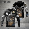 BlueJose Personalized Name Deer Black Hunting Pattern 3D Shirts for Thomas Ventura