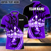 BlueJose Flame Bowling Ball Break Pins Personalized Name and Team Name 3D Shirt (4 Colors)