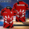 BlueJose Bowling And Pins Light And Shadow Customized Name 3D Shirt (4 Colors)