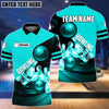 BlueJose Bowling and Pins Colorful Personalized Name Team Name 3D Shirt (4 Colors)