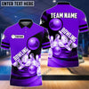 BlueJose Bowling and Pins Colorful Personalized Name Team Name 3D Shirt (4 Colors), Personalized Shirts For Bowling Players